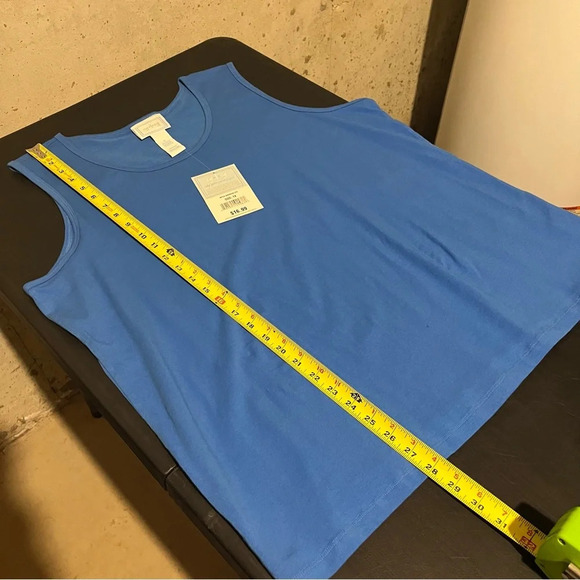 NWT Lot Of 2 City Girl Country Girl Women’s Tank Tops 1X Blue, White - Picture 10 of 10